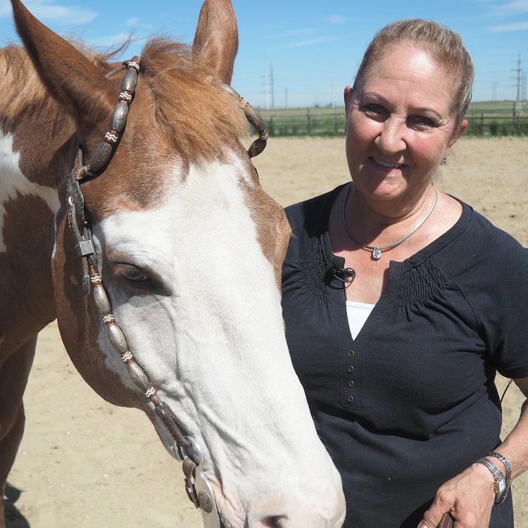 Bonnie Christensen and Bandit (horse)