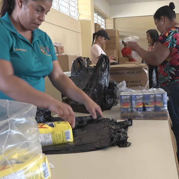   Relief efforts in Juncos, Puerto Rico