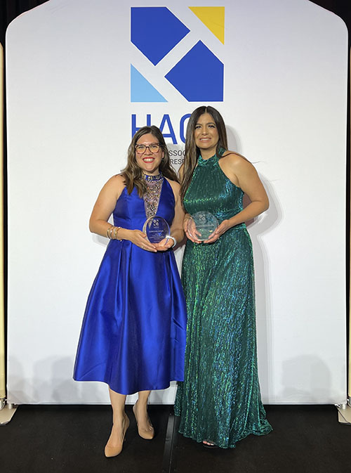 Alina Vargas and Esther Ledesma Pumarol, HACR Young Hispanic Corporate Achievers™